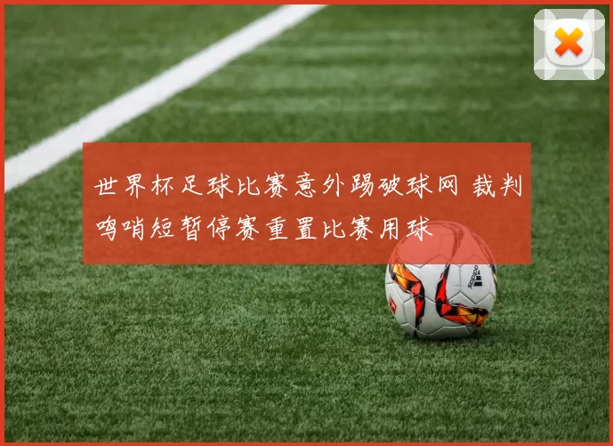 世界杯足球比赛意外踢破球网 裁判鸣哨短暂停赛重置比赛用球