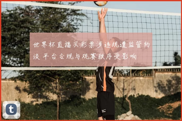 世界杯直播买彩票涉违规遭监管约谈 平台合规与观赛秩序受影响