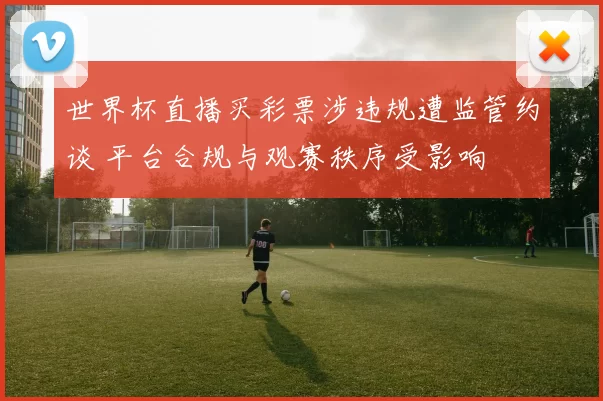 世界杯直播买彩票涉违规遭监管约谈 平台合规与观赛秩序受影响